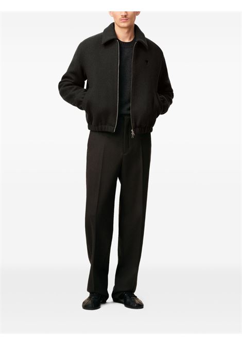 adc zipped jacket man anthracite AMI PARIS | HJK830.WV0078020